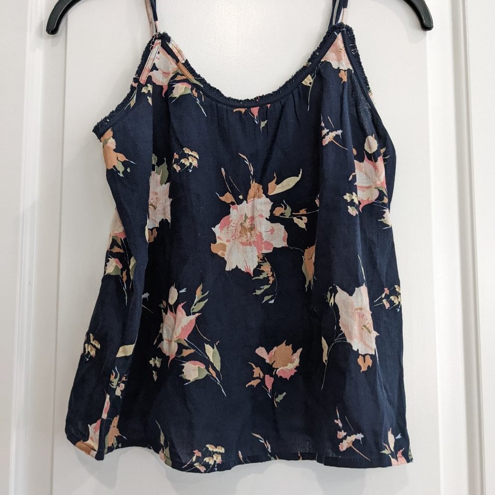Floral blouse spaghetti straps